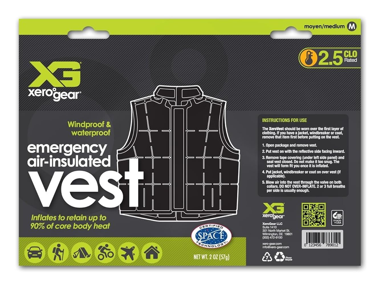 Amazon.com: XeroVest: Emergency Air-Insulated Vest : Sports